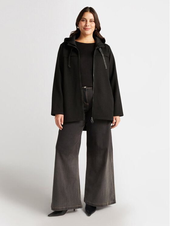 Fiorella Rubino Fiorella Rubino Cappotto F412T001301N033 Nero A-Line Fit