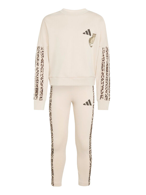 adidas adidas Set bluză și leggings Animal Leggings Set KC7210 Bej Regular Fit
