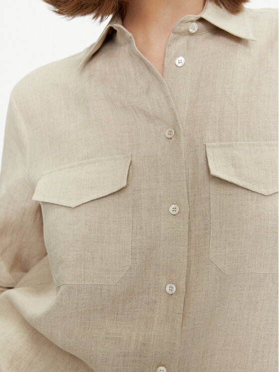 Marella Marella Ing Alcide 2413111142 Ekru Regular Fit