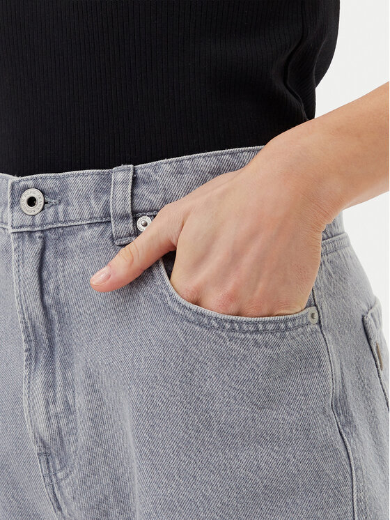 Pepe Jeans Pepe Jeans Džínsové šortky PL801112 Sivá Slim Fit