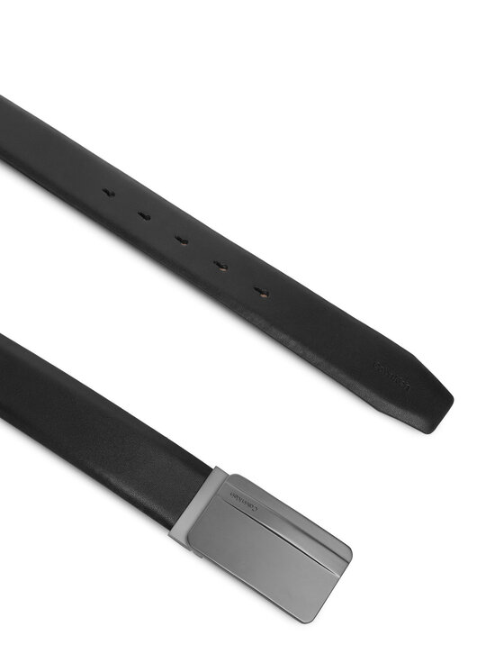 Calvin Klein Calvin Klein Pásek Metal Logo Plaque 35Mm Adj LV04D7149G Černá