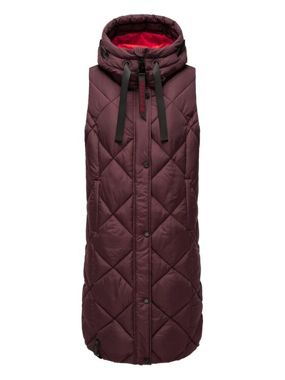 Navahoo Navahoo Kamizelka Scchnuckel Bordowy Casual Fit
