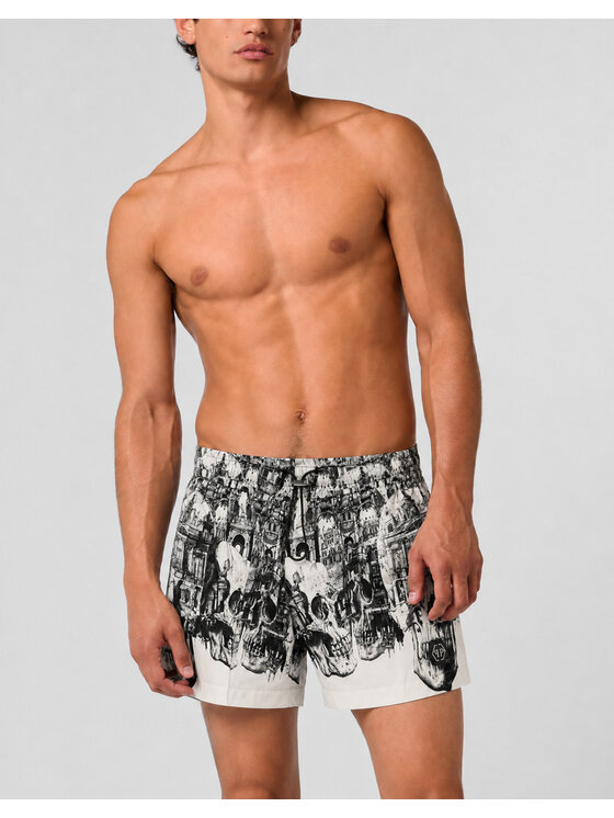 PHILIPP PLEIN PHILIPP PLEIN Kąpielówki 30471 Biały