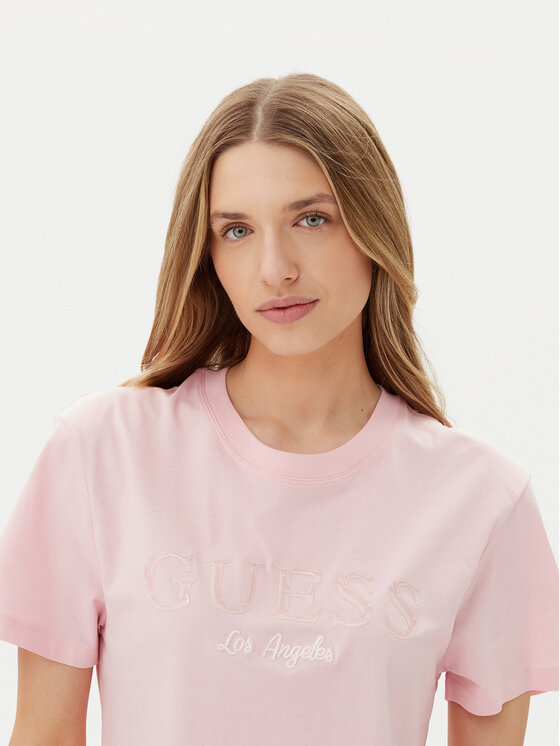 Guess Guess T-shirt V5GI09 K9RM1 Rosa Regular Fit
