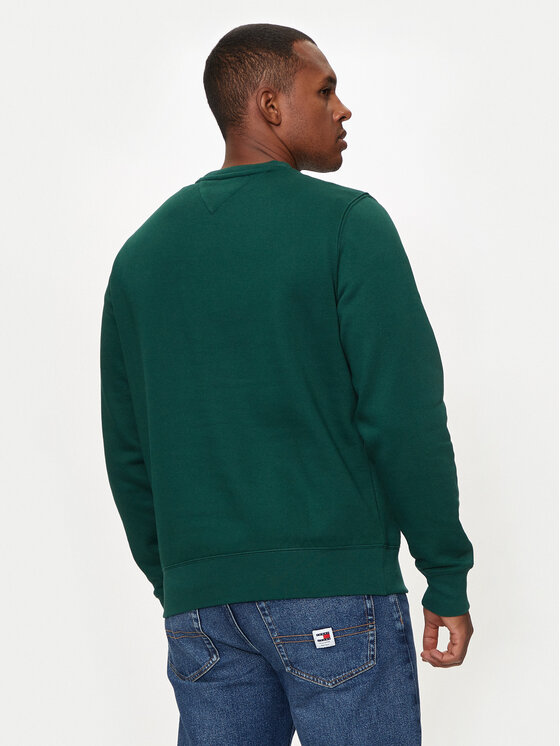 Tommy Hilfiger Tommy Hilfiger Džemperis ar kapuci Logo MW0MW11596 Zaļš Regular Fit