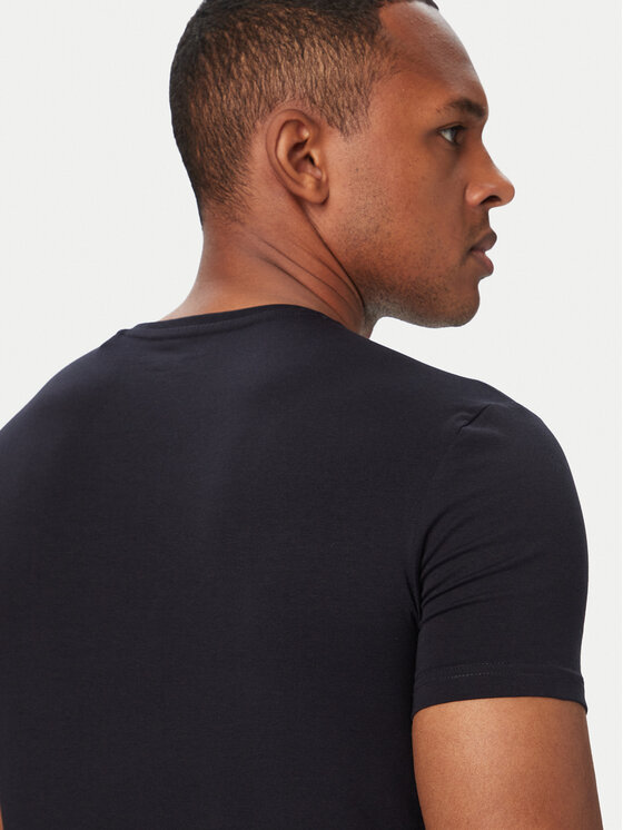 Guess Guess T-Shirt M6YI24 K3728 Granatowy Extra Slim Fit