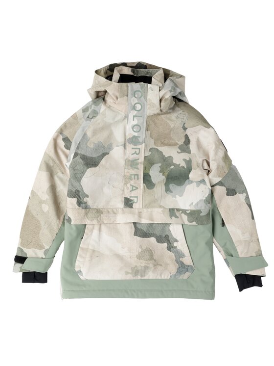 Kurtka snowboardowa, rozmiar 146/152, Khaki, Kurtka snowboardowa dziecięca Colourwear Signature Anorak