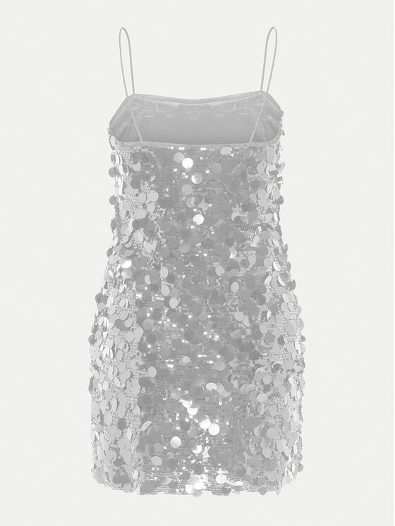 ONLY ONLY Kokteiļkleita Jadel 15332687 Sudraba Regular Fit