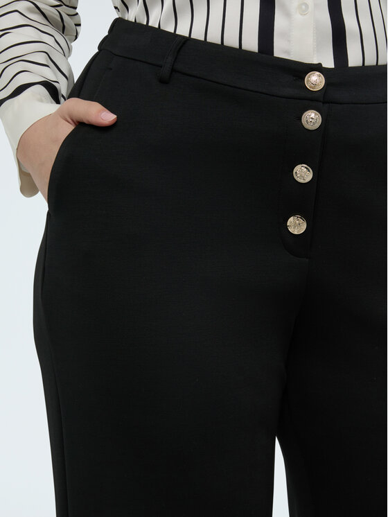 Fiorella Rubino Fiorella Rubino Spodnie materiałowe P828L002356N033 Czarny Regular Fit