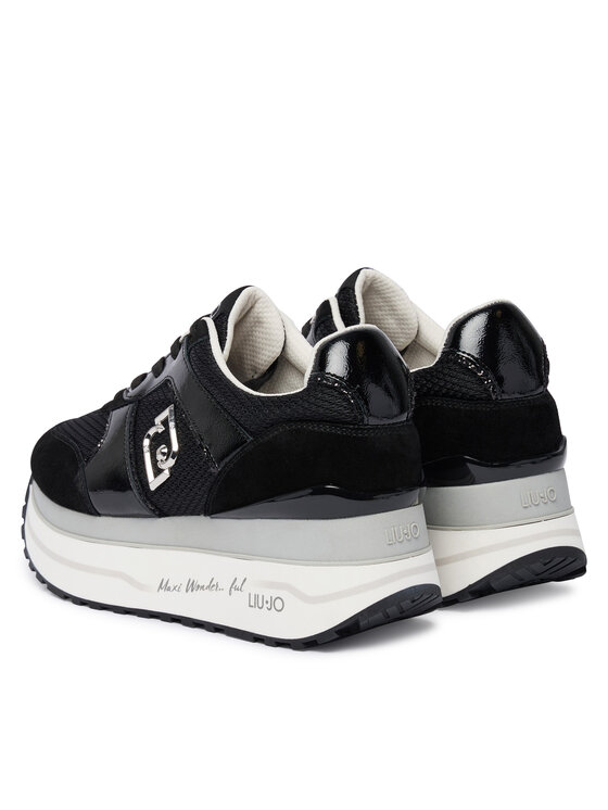 Liu Jo Liu Jo Sneakers Maxi Wonder Plus 02 BA6019 PX805 Negru