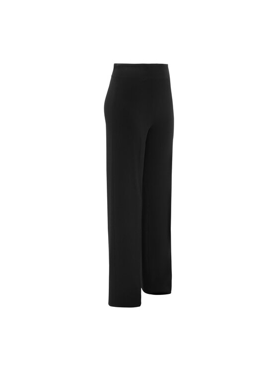 La Mania La Mania Společenské kalhoty ROMANTIC 2 Černá Casual Fit