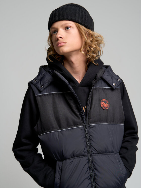 BIG STAR BIG STAR Kamizelka DILAN_906_130 Czarny Basic Fit