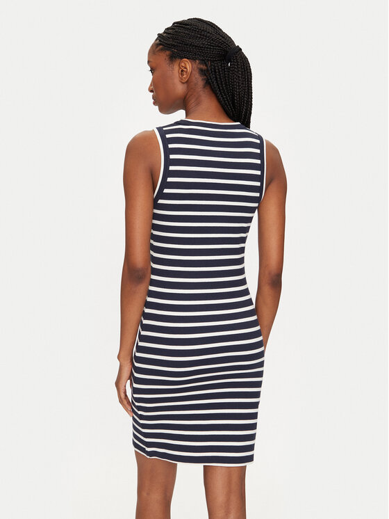 Gant Gant Trikotažinė suknelė 4201531 Tamsiai mėlyna Slim Fit