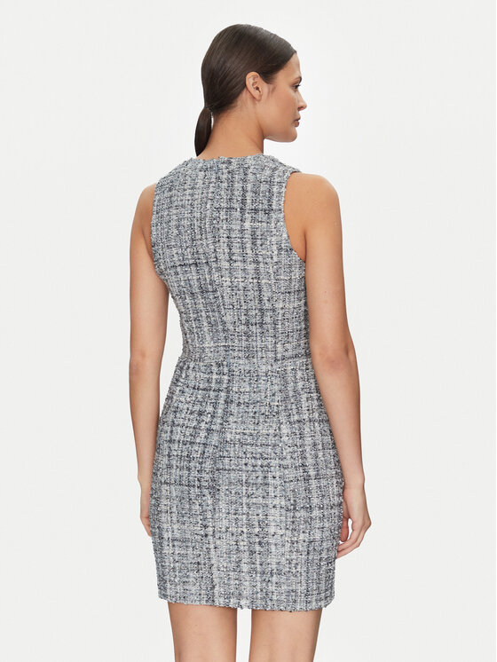 Guess Guess Koktel haljina W5GK0E WH7I0 Siva Bodycon Fit