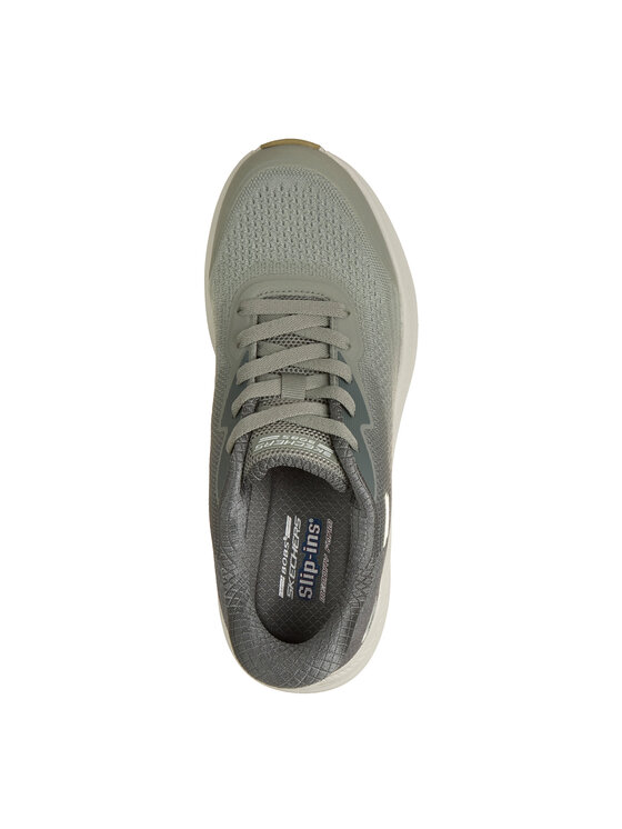 Skechers Skechers Sneakersy 117760-OLV Zielony ciemny