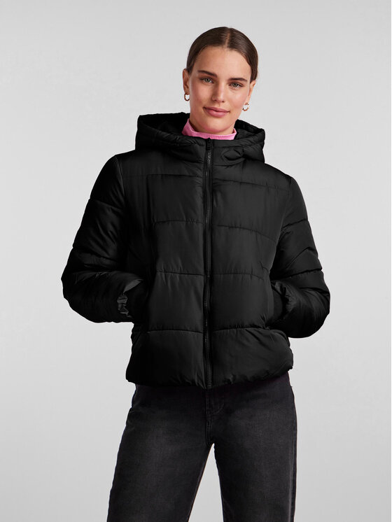 Pieces Pieces Μπουφάν χειμωνιάτικο 17115626 Μαύρο Regular Fit