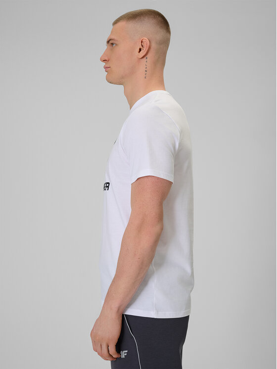 4F 4F T-Shirt WINTER CODE Biały Regular Fit