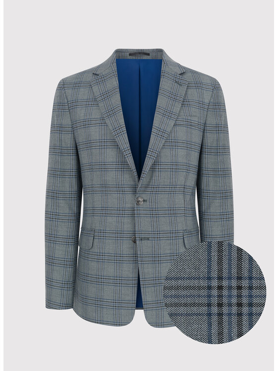 Pako Lorente Pako Lorente Marynarka P23WF-3X-022 Szary Slim Fit