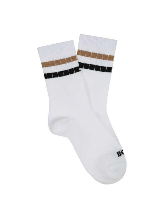 BOSS BOSS 2er-Set hohe Kindersocken J51743 Weiß