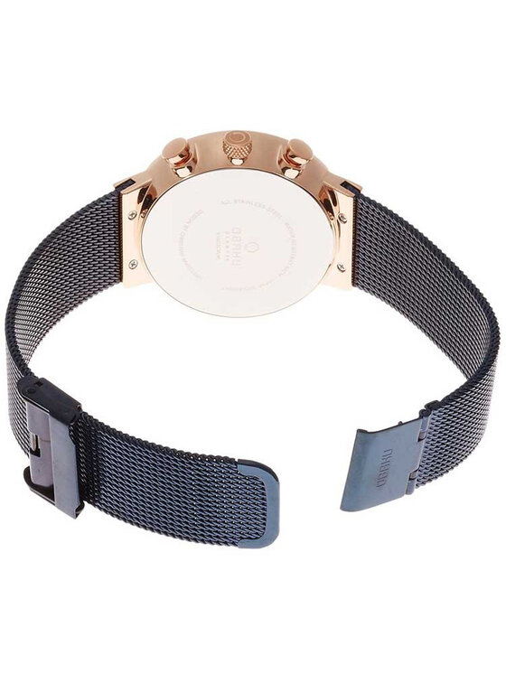 Obaku Obaku Hodinky V180GCVLML Tmavomodrá