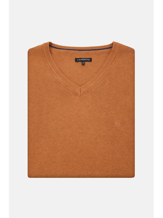 Lancerto Lancerto Sweter Anthony SW073223000052 Brązowy Regular Fit