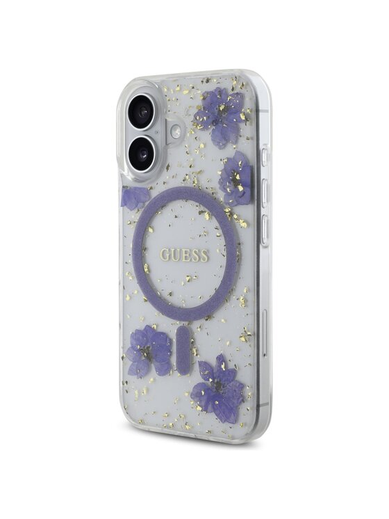 Guess Guess Etui na telefon Apple iPhone 16 Fioletowy