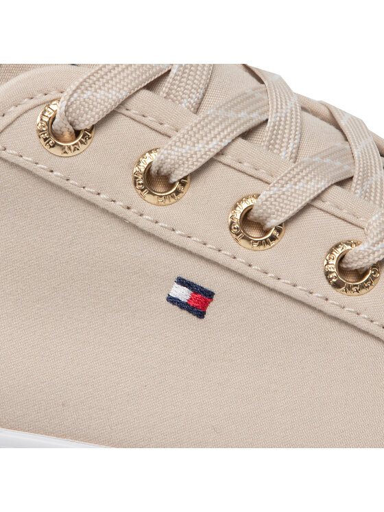 Tommy Hilfiger Tommy Hilfiger Tenis superge Essential Sneaker FW0FW06664 Bež
