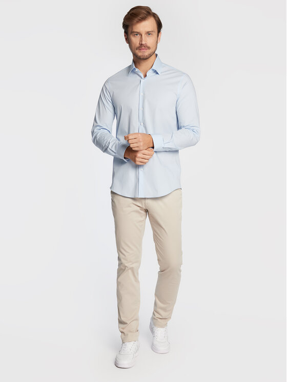 Calvin Klein Calvin Klein Košeľa K10K109509 Modrá Slim Fit