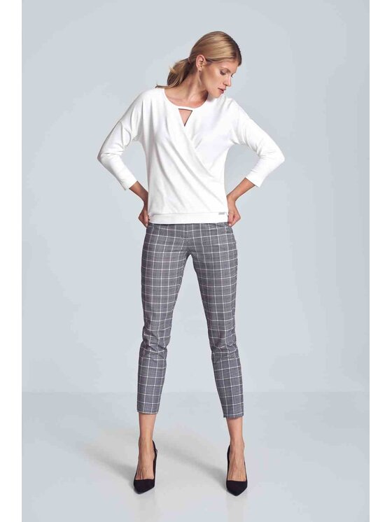 FIGL FIGL Blúzka M710 Biela Regular Fit