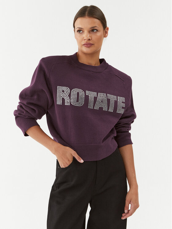 ROTATE Pulover Firm 1111522816 Vijolična Relaxed Fit