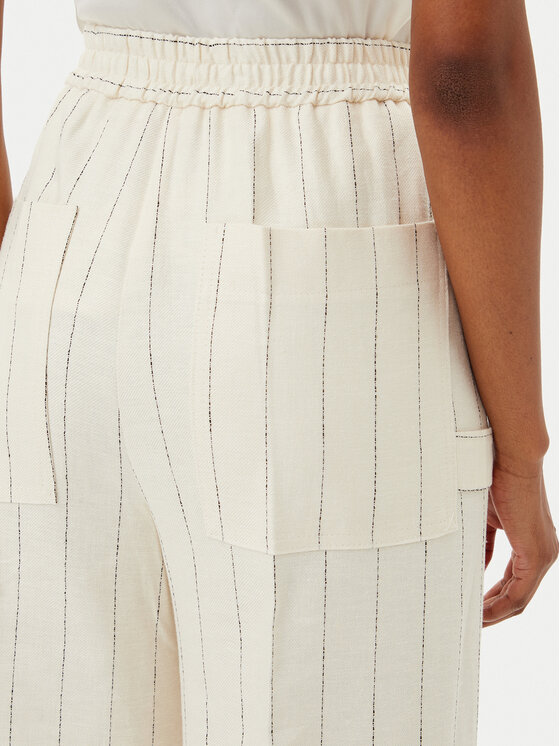 Kontatto Kontatto Palazzo kalhoty MA3008C Écru Wide Leg