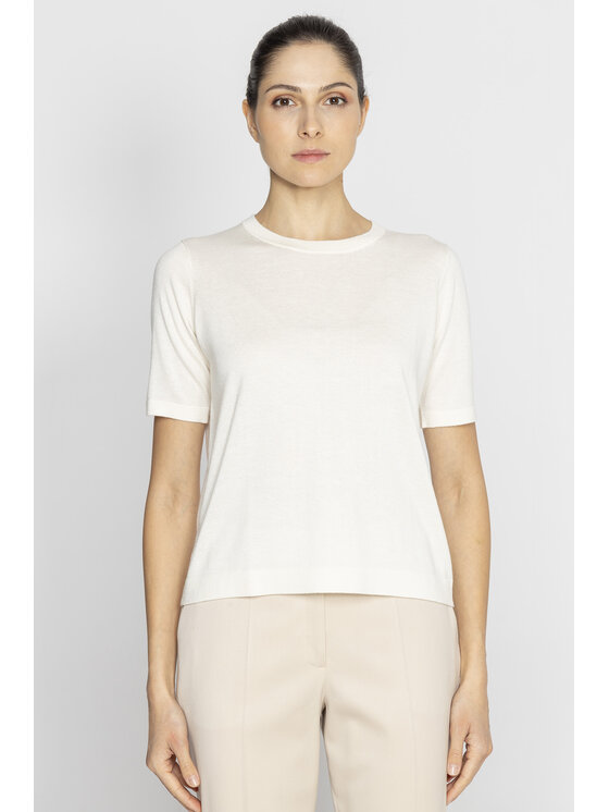 Deni Cler Milano Deni Cler Milano Sweter T-DC-S206-E2-80-11-1 Écru Regular Fit