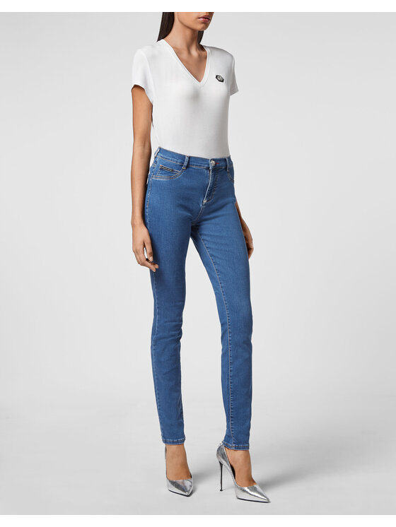 PHILIPP PLEIN PHILIPP PLEIN Džínsy 313 Čierna Jegging Fit