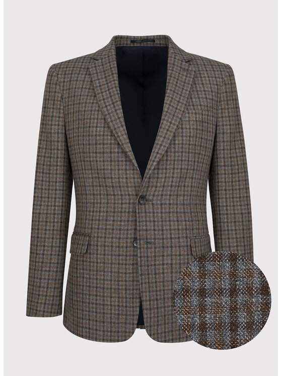 Pako Lorente Pako Lorente Marynarka P22WP-3X-025 Brązowy Slim Fit