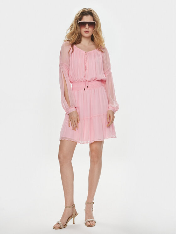 Liu Jo Liu Jo Sukienka codzienna MA4112 T3473 Różowy Regular Fit