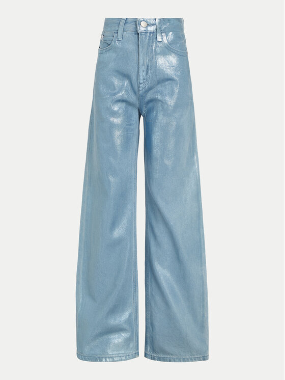Calvin Klein Jeans Calvin Klein Jeans Hlače IG0IG02383 Plava Wide Leg