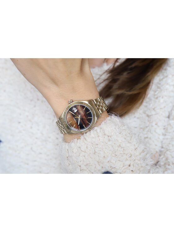 Timex Timex Zegarek TW2T87100 Złoty