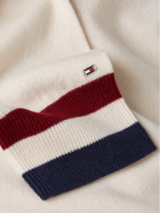 Tommy Hilfiger Tommy Hilfiger Rollkragenpullover WW0WW39536 Écru Regular Fit