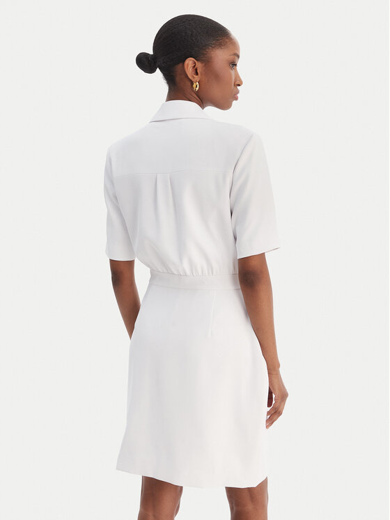 Fracomina Fracomina Coctailkleid FS25SD1001W47601 Weiß Regular Fit