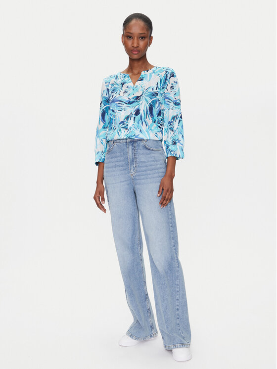 Olsen Olsen Bluzka 11105044 Niebieski Regular Fit