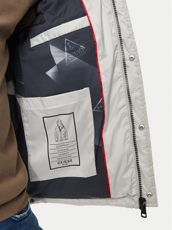 Guess Guess Kurtka puchowa M4BL21 WGJ42 Szary Regular Fit