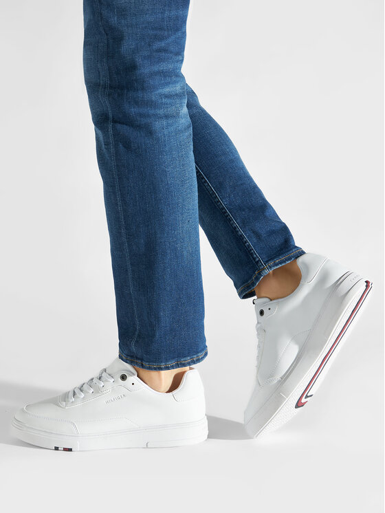 chaussure tommy hilfiger blanche