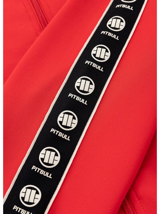 PITBULL PITBULL Bluza POWERS Czerwony Regular Fit