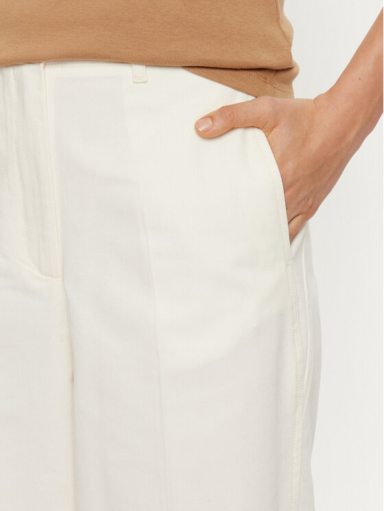 Tommy Hilfiger Tommy Hilfiger Pantaloni di tessuto WW0WW43809 Écru Regular Fit