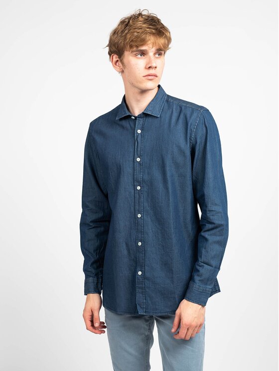 Antony Morato Antony Morato Camicia MMSL00520 FA400019 Blu Regular Fit