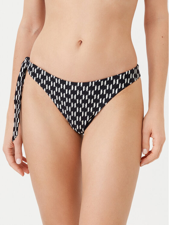 Dół od bikini KARL LAGERFELD, Rozmiar M, Czarne, A1W46042