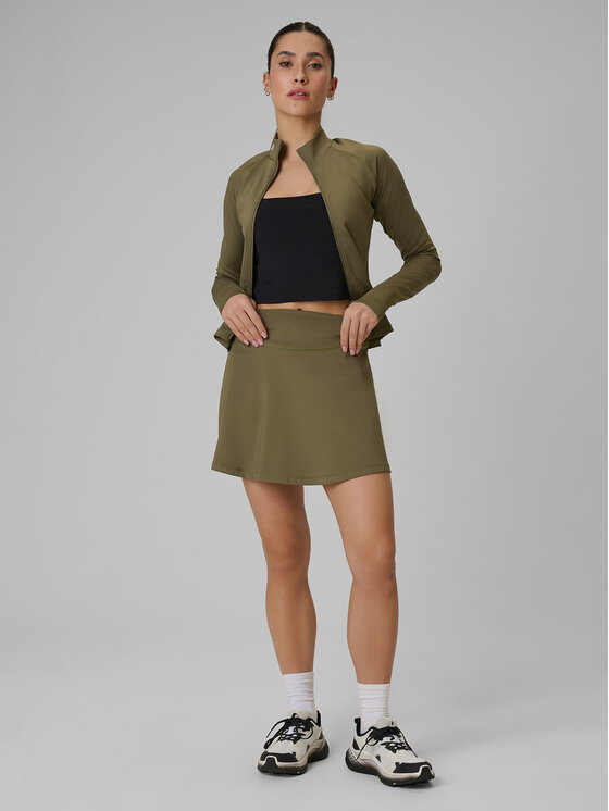 4F 4F Spódnica ołówkowa SOLAR PUNK Khaki Slim Fit