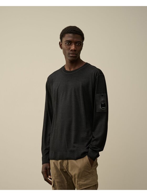 Maglia girocollo nera clearance