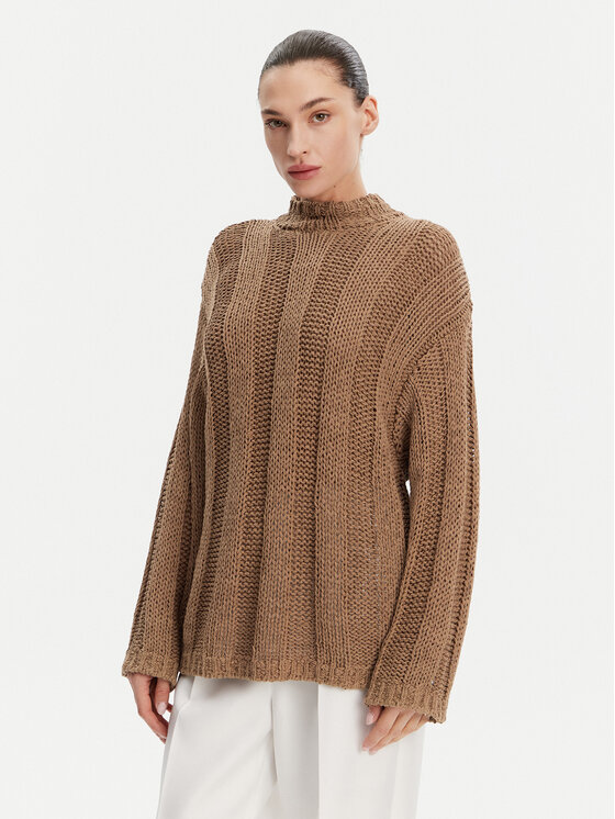 Tommy Hilfiger Tommy Hilfiger Svetr WW0WW44486 Hnědá Relaxed Fit