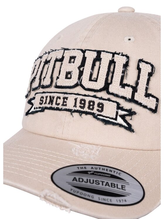 PITBULL PITBULL Czapka z daszkiem Czapka Snapback Pitbull Since 1989 uniwersalny Beżowy